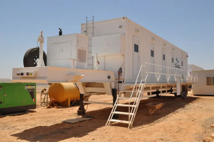 Rig Camp on Semi-Trailer