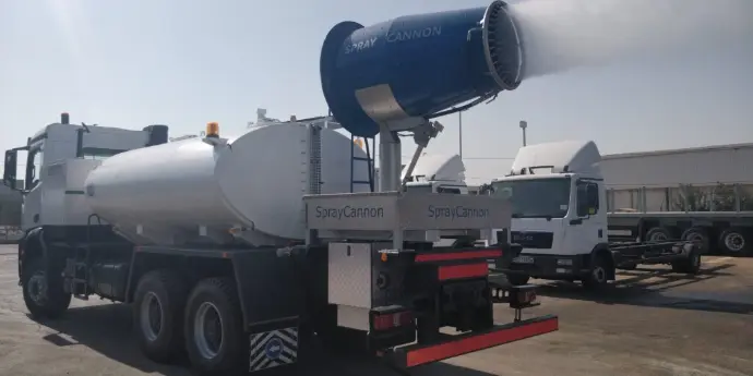 Ash Suppression System with Water Tanks